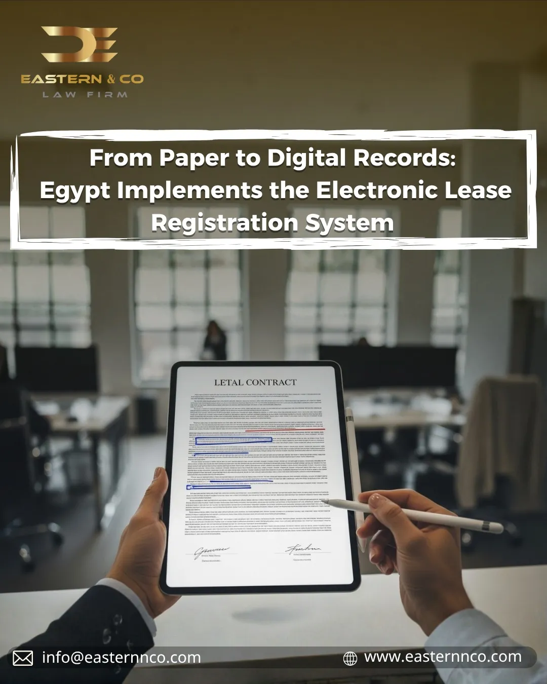 From Paper to Digital Records: Egypt Implements the Electronic Lease Registration System